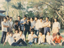 Group photo of Southern Artists Salon members, 1986.