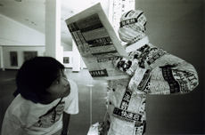 Photograph of ‘New Generation Art’ exhibition at the Chinese History Museum, Beijing, taken in 1991.