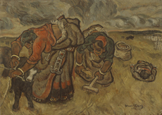 〈暴雨將至〉，張曉剛，1981，紙上油畫，78 x 5 x 110厘米