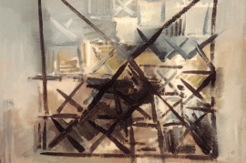 〈禁忌〉，丁乙，1986，布面油畫