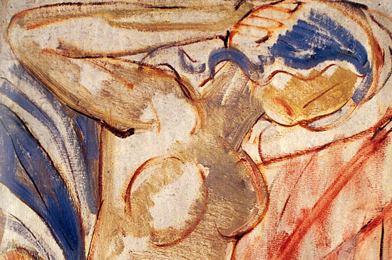 〈女體〉，黃銳，1980，布面油畫