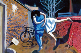 〈情人〉，宋永红，1989，布上油畫，50 x 60厘米
