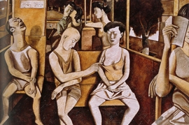 〈真實的幻覺〉，宋永紅，1992，布上油畫，80 x 100厘米