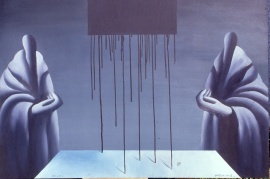〈後古典 – 馬太福音〉，王廣義，1986，布面油畫，120 x 110厘米