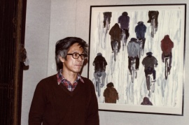 〈騎單車的人〉，張宏圖，1984